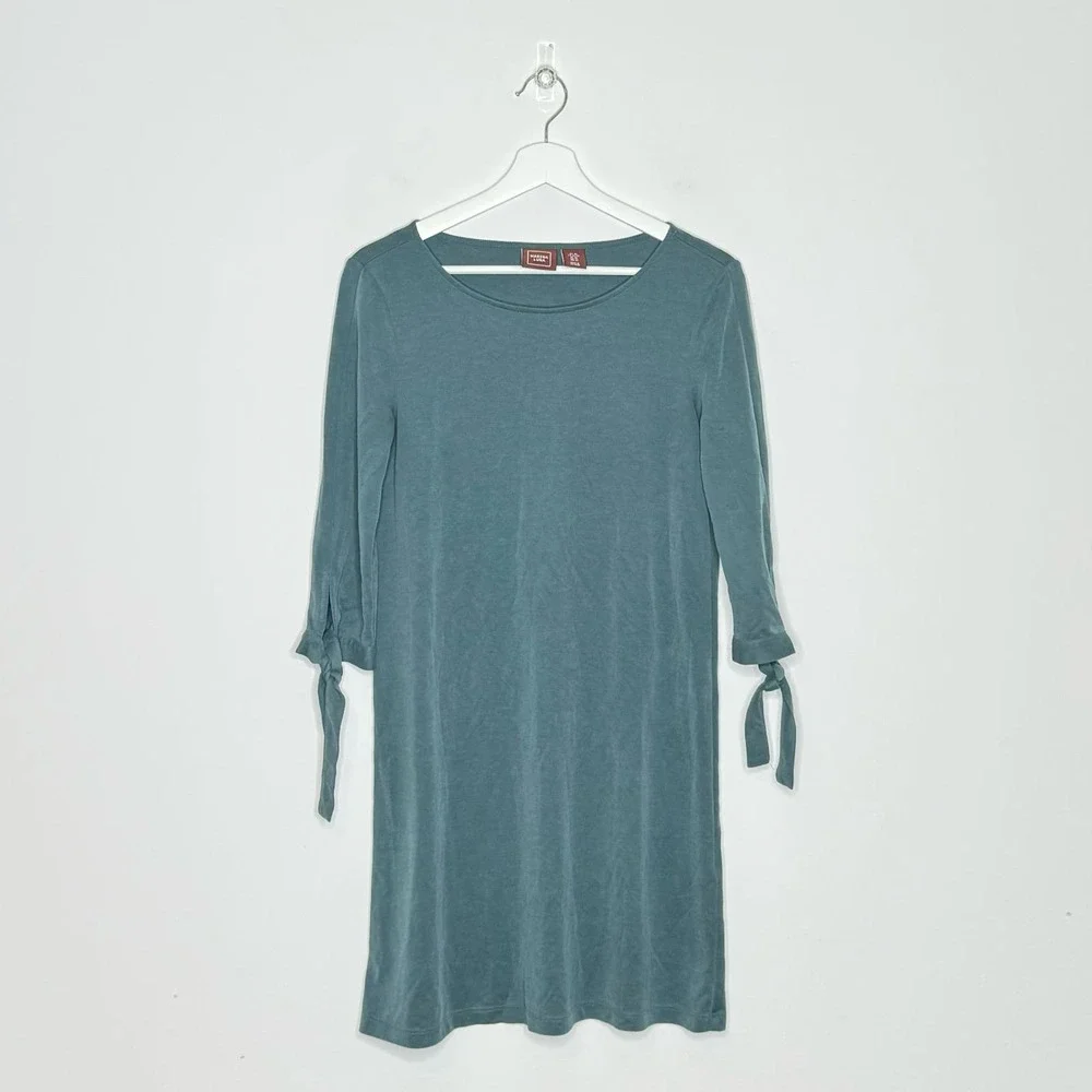 MARINA LUNA | Tie Sleeve Shift Dress | XS